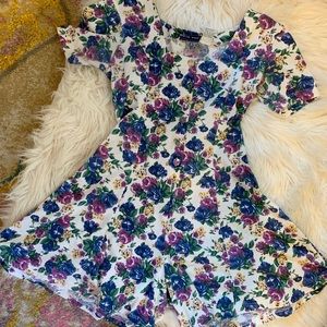 Vintage Floral Romper
